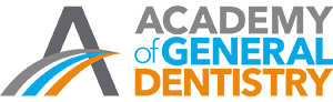 The image displays a logo for the Academy of General Dentistry.